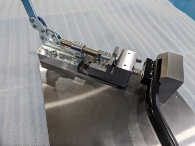 機器レバー溶接治具