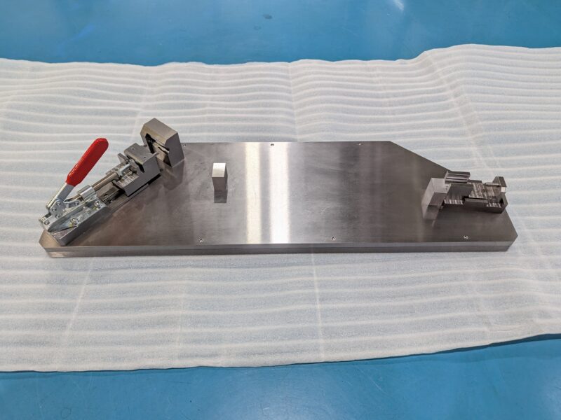 機器レバー溶接治具